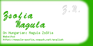 zsofia magula business card